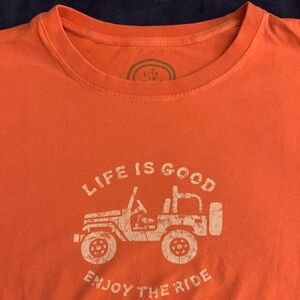 LIFE IS GOOD SS Classic Fit All Cotton Jeep Tee